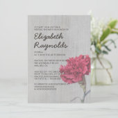  anjer Bridal Shower-uitvindingen Kaart (Staand voorkant)