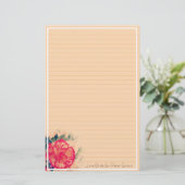 Anjer bruiloft, briefpapier (Staand voorkant)
