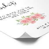 Anjer bruiloft te hebben en te houden Drink teken Poster (Hoek)