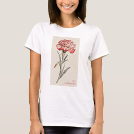 Anjer - Januari Geboorte Bloem T-shirt