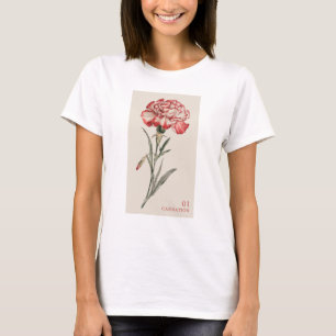 Anjer - Januari Geboorte Bloem T-shirt