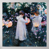 Anjer, Lelie, Lelie, Roos | John Singer Sargent Poster (Voorkant)