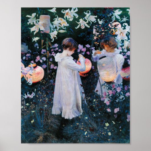 Anjer, Lelie, Lelie, Roos | John Singer Sargent Poster (Voorkant)