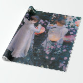 Anjer Lily Lily Roos John Singer Sargent Kunst Cadeaupapier (Uitgerold)