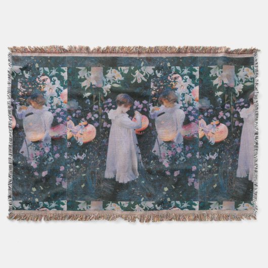 Anjer Lily Lily Roos John Singer Sargent Kunst Deken (Voorkant)