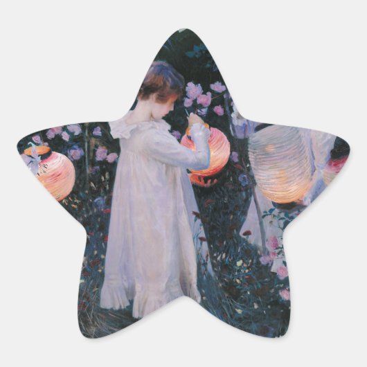 Anjer Lily Lily Roos John Singer Sargent Kunst Ster Sticker (Voorkant)