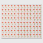 anjer met gouden lijn cadeaupapier (Vlak)