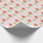 anjer met gouden lijn cadeaupapier (Hoek)