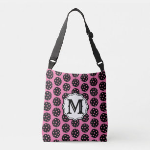 Anjer Roze en Zwart Monogram Pickleball Cross Crossbody Tas