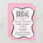 Anjer Roze Quatrefoil Kaart (Voorkant / Achterkant)