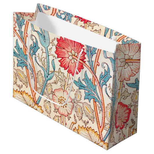 Anjer, William Morris Large Gift Bag Groot Cadeauzakje (Voorkant Gekanteld)