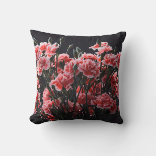 Anjerbloemen, gekleurd, gekleurd kussen