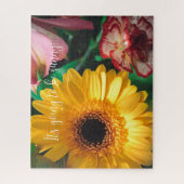 Anjers en geelgerbera legpuzzel (Verticaal)