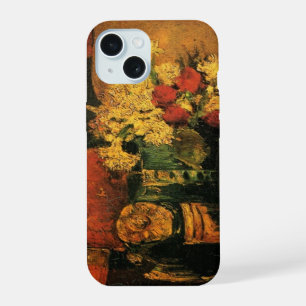 Anjers, Rozen en een Fles door Vincent van Gogh iPhone 15 Hoesje