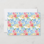 Anjers & Vergeet me Nots Bruiloft Save The Date (Achterkant)