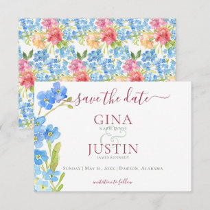 Anjers & Vergeet me Nots Bruiloft Save The Date