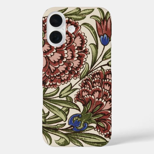 Anjertjes Tegels Antiek Rustiek De Morgan Kunst Case-Mate iPhone Case (Achterkant)