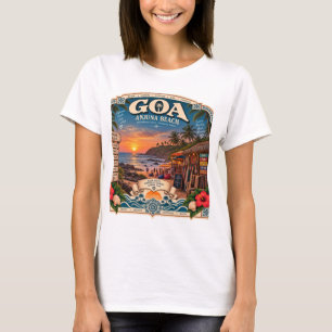 Anjuna strand Goa op zijn best T-shirt