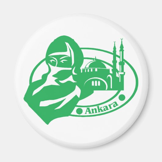 Ankara Stamp Magneet (Voorkant)