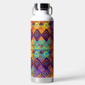 Ankara Style Helderkleurig patroon Waterfles (Voorkant)