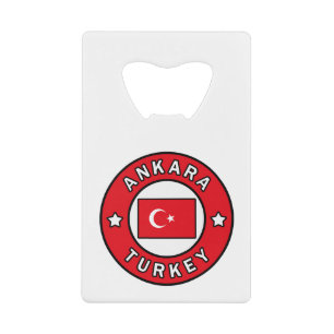 Ankara Turkey Kredietkaart Flessenopener