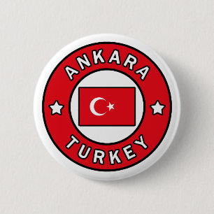 Ankara Turkey Ronde Button 5,7 Cm