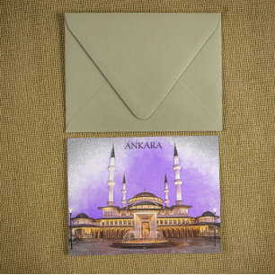 Ankara Turkije Kocatepe Moskee Briefkaart
