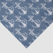 Anker  blauw-houten-tapijtpapier tissuepapier (Detail)