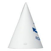 Anker Blauw Uw Bootnaam Custom Wit Feesthoedjes (Links)