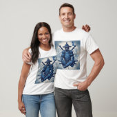 anker blauwe samurai t-shirt (Unisex)