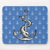 Anker en Dolphin Nautical Muismat (Voorkant)