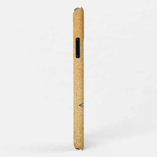 Anker en gouden glitter Case-Mate iPhone case (Achterkant/rechts)