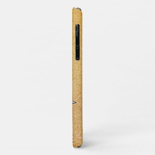 Anker en gouden glitter Case-Mate iPhone case (Achterkant/links)