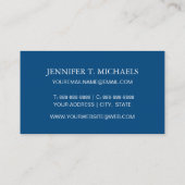 Anker en hartpatroon visitekaartje (Achterkant)