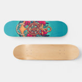 Anker en octopussen skateboard (Horizontaal)