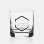 Anker en oor | Naam vaartuig Whisky Glas (Voorkant)