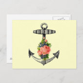 " Anker en Rozen" Briefkaart (Voorkant / Achterkant)
