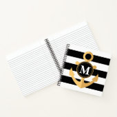 Anker en Stripes Notitieboek (Binnen)