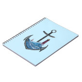 Anker en vuurtoren (versie 3) notitieboek (Linkerzijde)