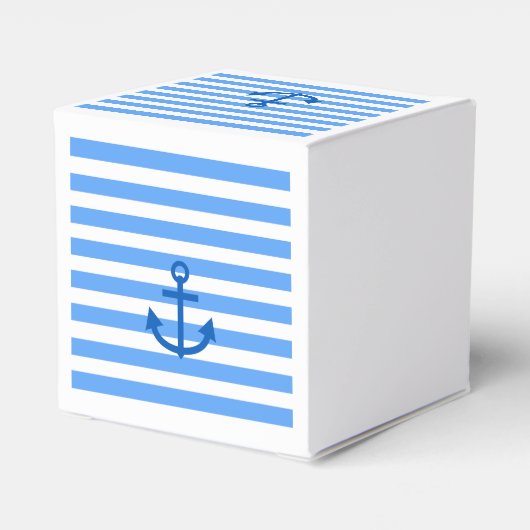 Anker en witte blauwe strepen bedankdoosjes (Achterkant)