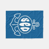 Anker en Zee Fleece Deken (Voorkant (Horizontaal))