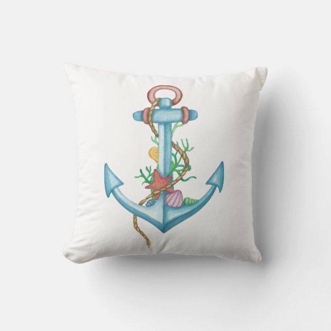 Anker en Zee Shell Pillow Kussen (Voorkant)