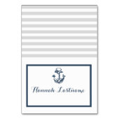 Anker Grijs en Navy Blue Nautische Zitplaatsen Kaa Kaart (Voorkant)