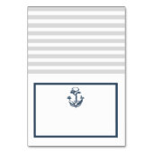 Anker Grijs en Navy Blue Nautische Zitplaatsen Kaa Kaart (Voorkant)