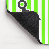 Anker; Heldere groene strepen; Gestreept Muismat (Hoek)