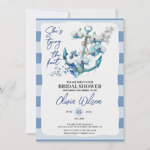 Anker Het knopen van het Nautisch Vrijgezellenfees Kaart