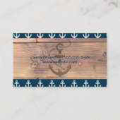 Anker Icoon | Houten Panelen Visitekaartje (Achterkant)