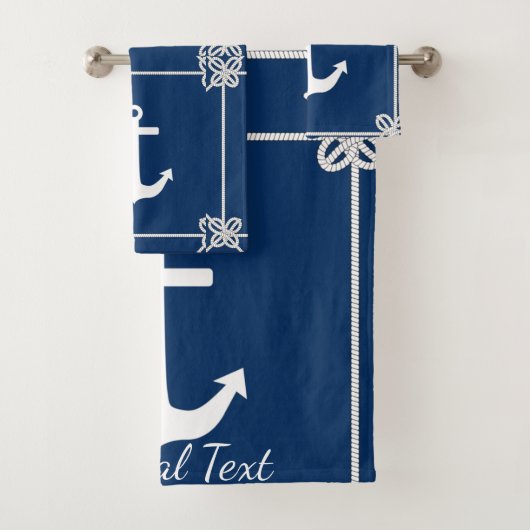 Anker in Lijst Nautisch Bad Handdoek (Insitu)