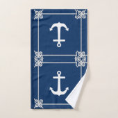 Anker in Lijst Nautisch Bad Handdoek (Handdoek)