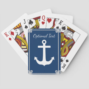 Anker in Lijst Nautisch Pokerkaarten